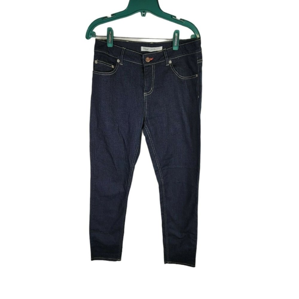 Woolrich Women's 1219 size 6 Petite‎ Stretch Jeans Straight Leg Dark Wash